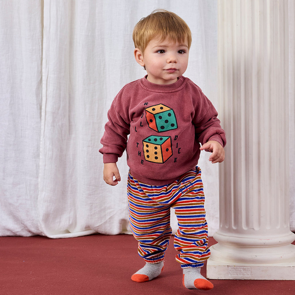 Bobo Choses Baby Roll The Dice Sweatshirt Brown