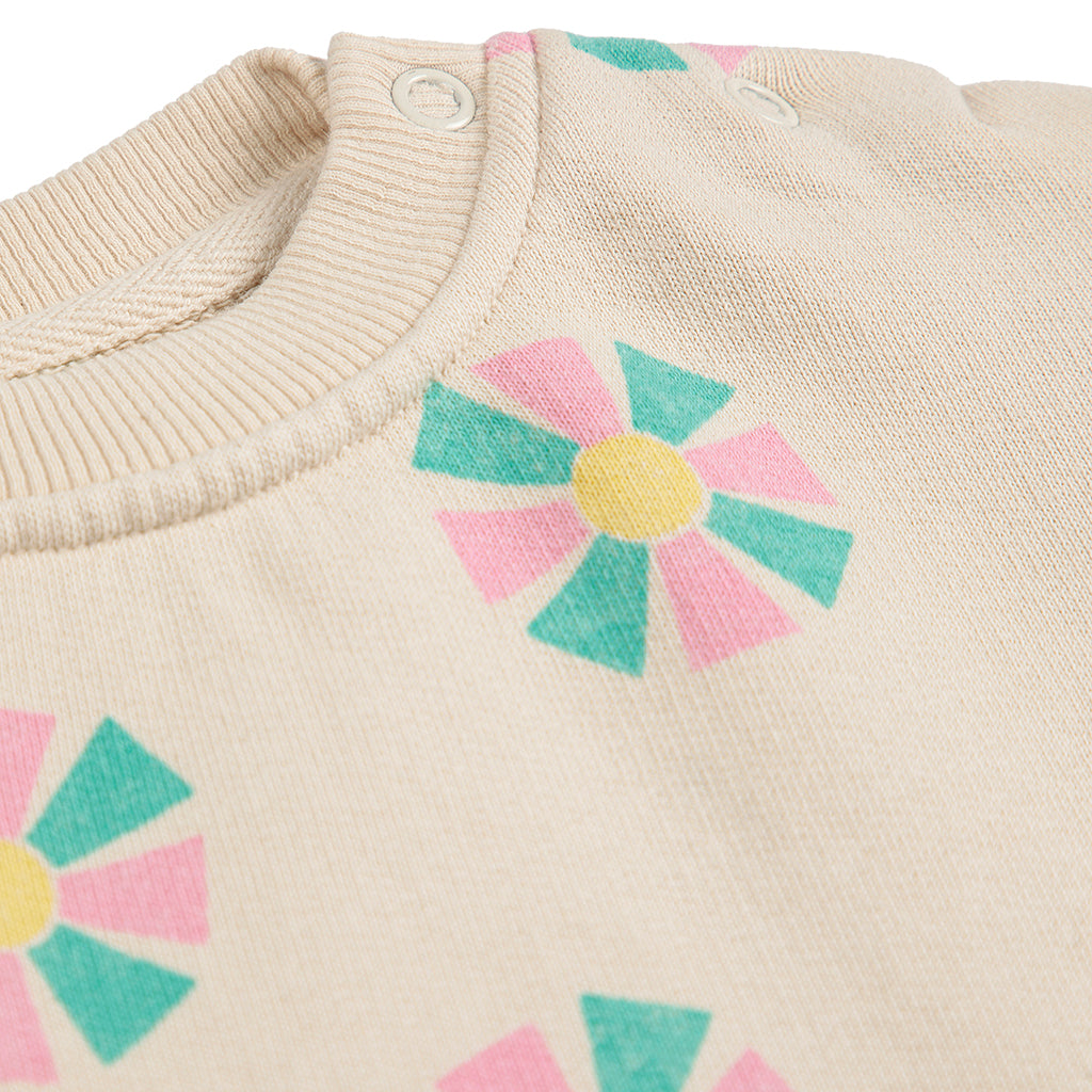 Bobo Choses Baby Kaleidoscope All Over Sweatshirt Cream