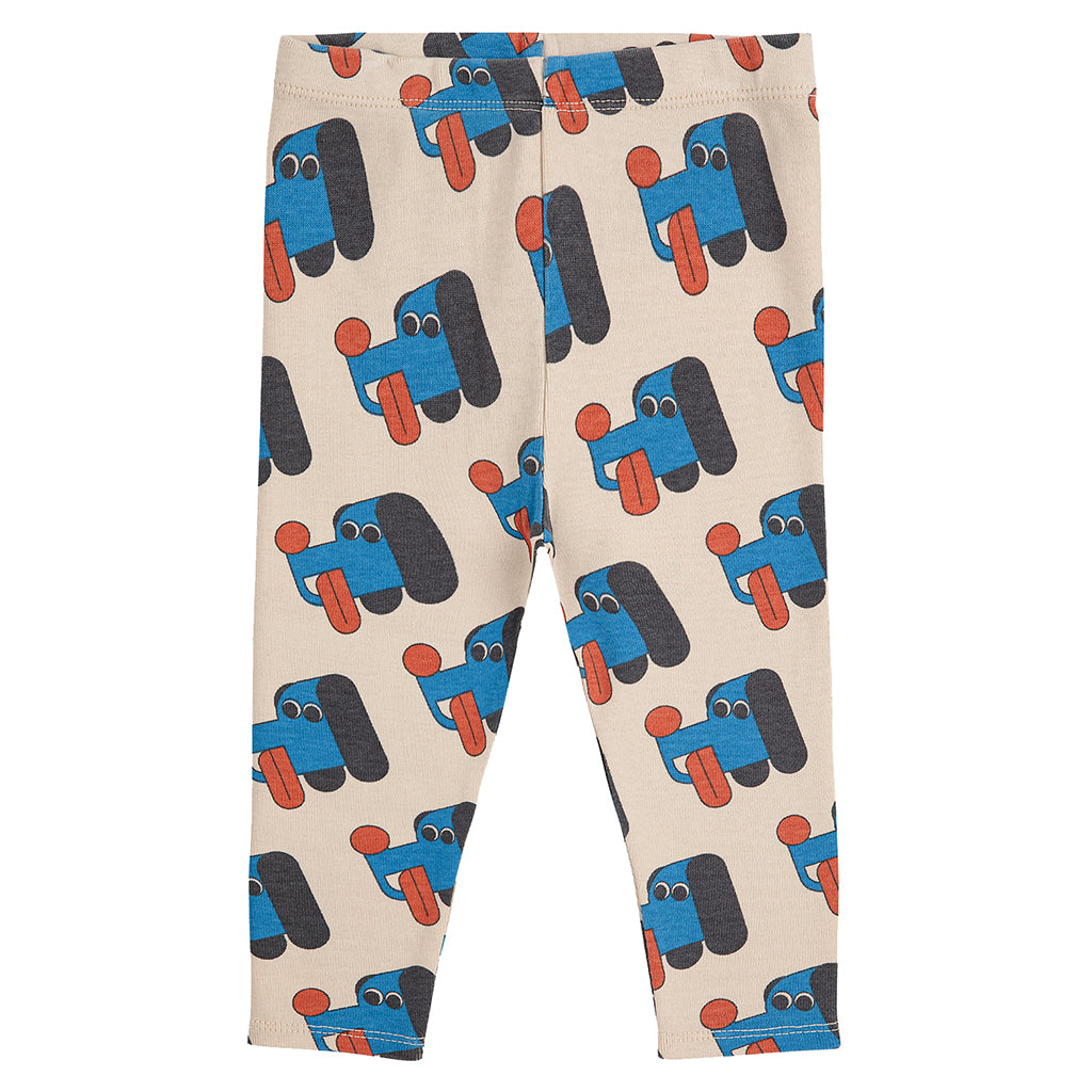 Bobo Choses Baby Doggy Mate All Over Leggings Cream
