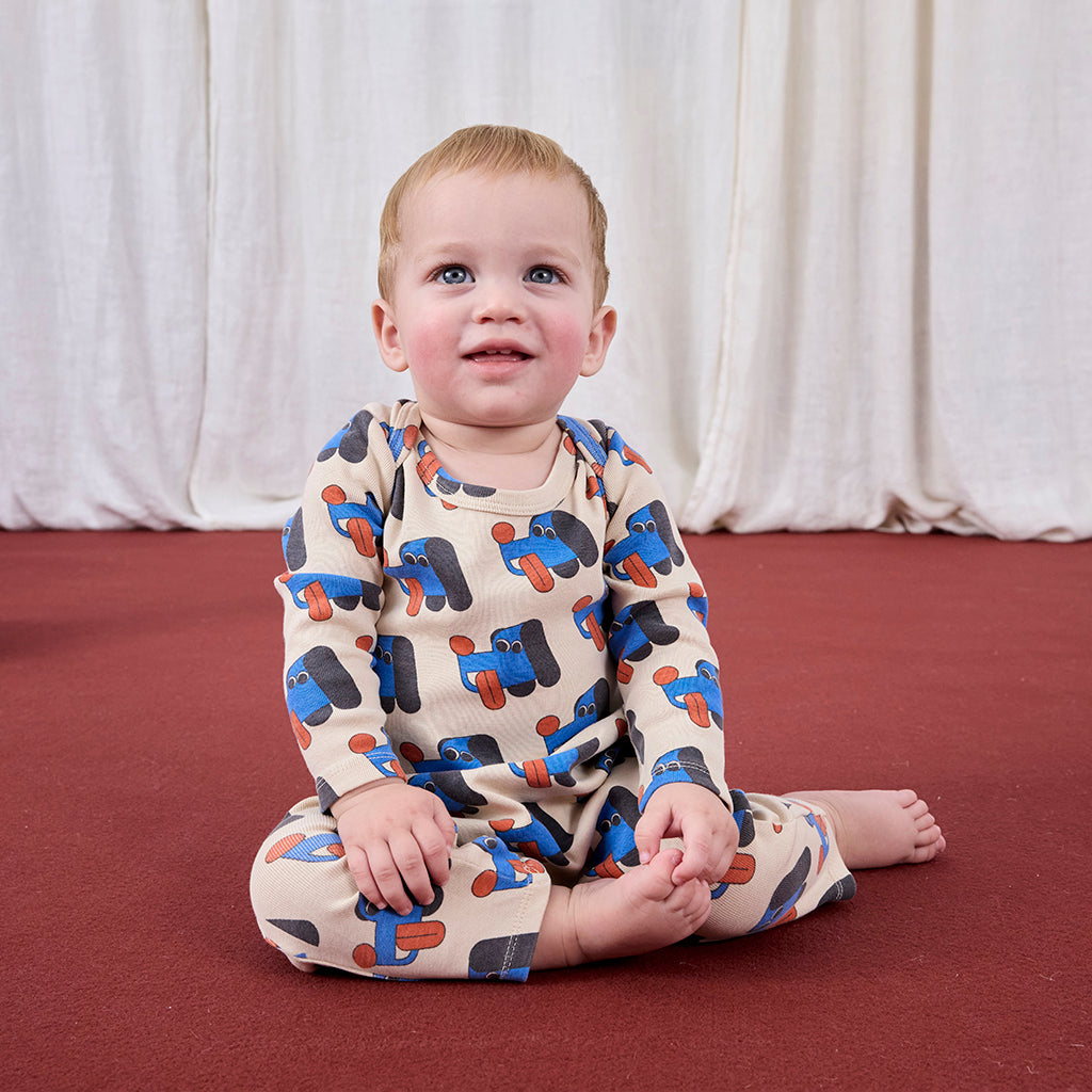 Bobo Choses Baby Doggy Mate All Over Leggings Cream