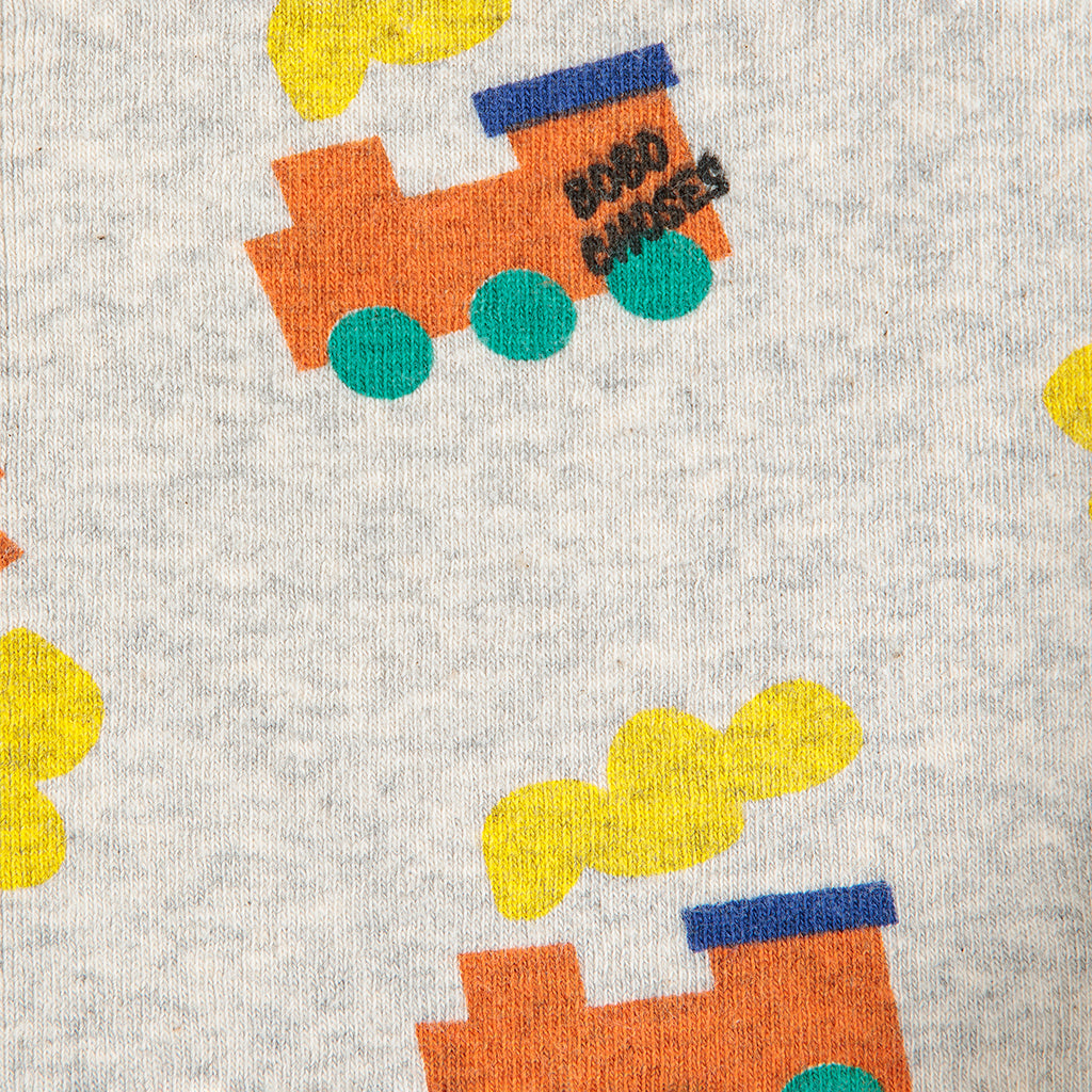 Bobo Choses Baby Choo Choo All Over Leggings Light Heather Grey