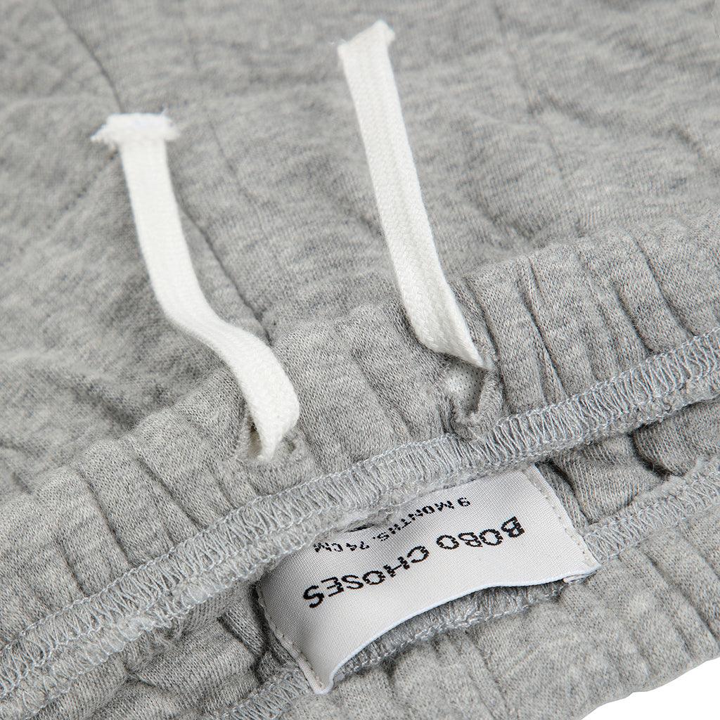 Bobo Choses Baby Quilted Sweatpants Light Heather Grey