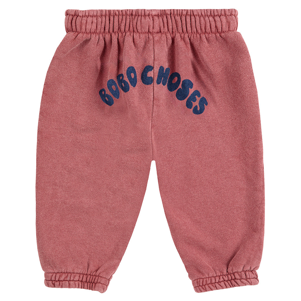 Bobo Choses Baby Curved Logo Sweatpants Brown