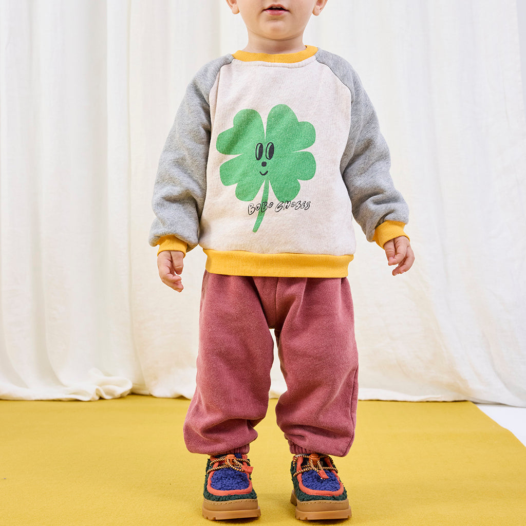 Bobo Choses Baby Curved Logo Sweatpants Brown