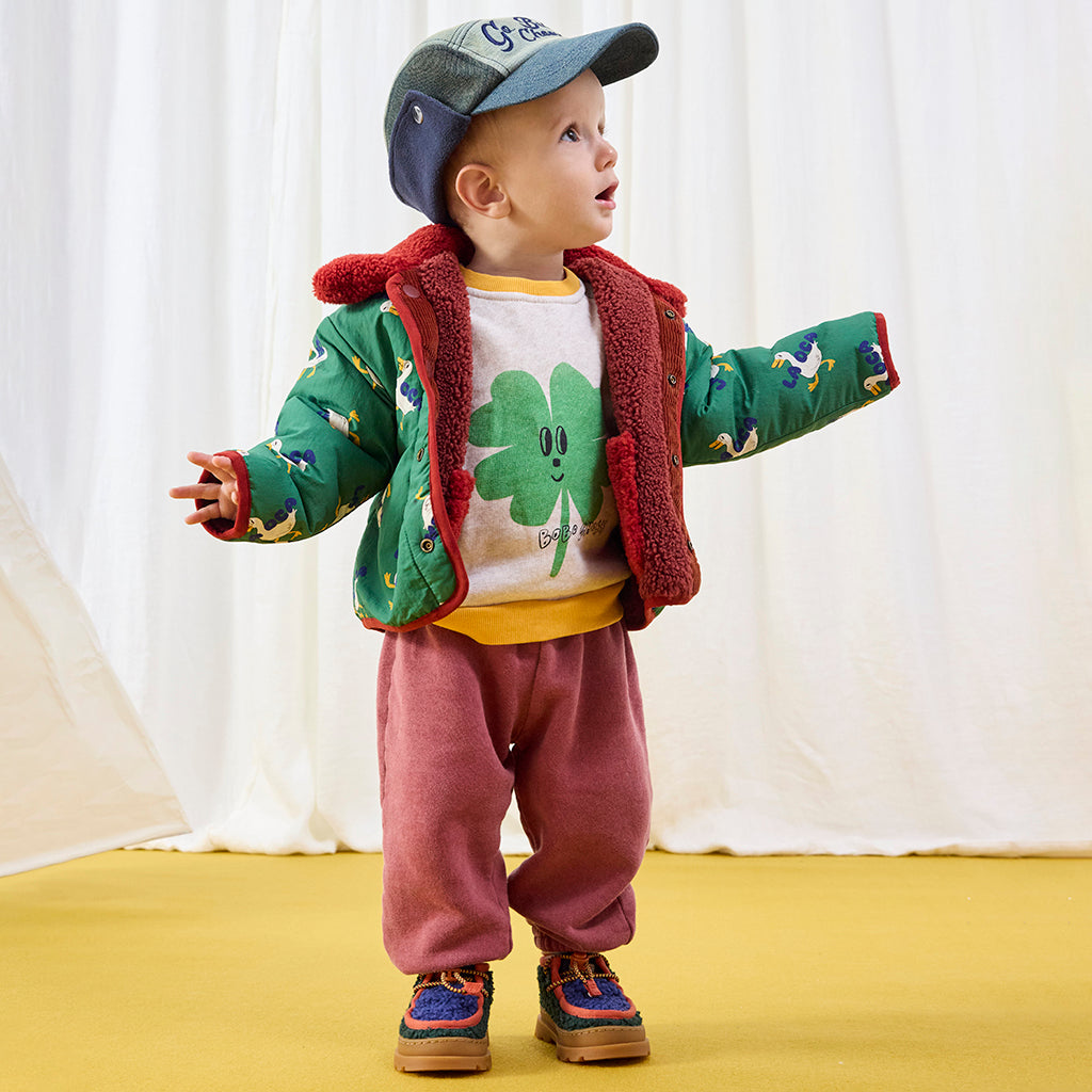 Bobo Choses Baby Curved Logo Sweatpants Brown