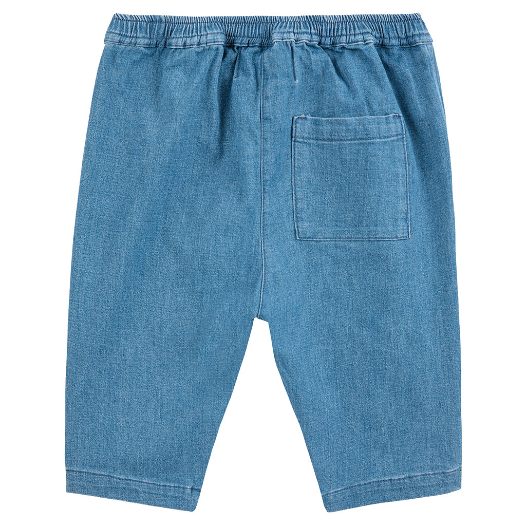 Bobo Choses Baby Roll The Dice Pants Denim Blue