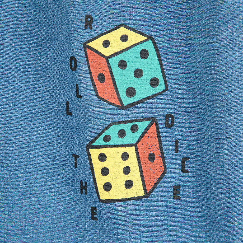 Bobo Choses Baby Roll The Dice Pants Denim Blue