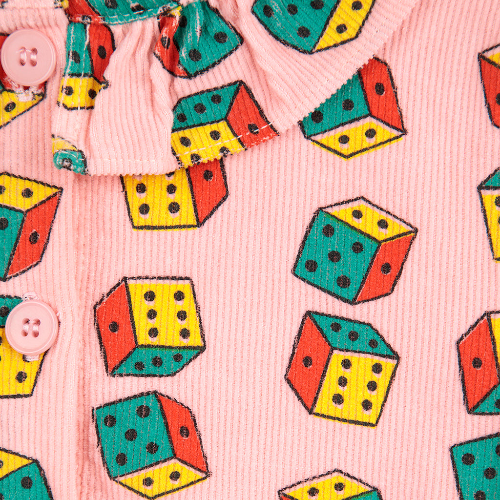 Bobo Choses Baby Dice All Over Dress Pink