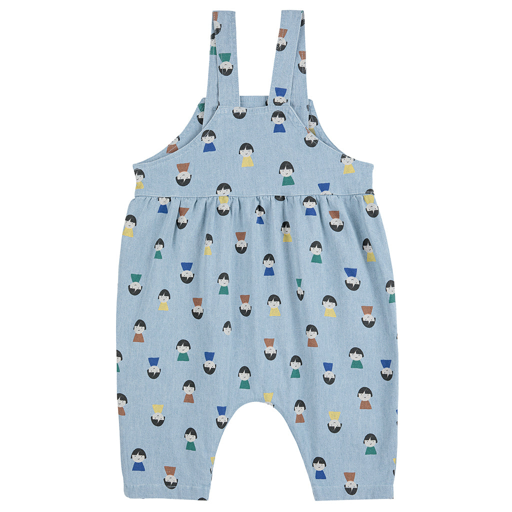 Bobo Choses Baby Game Pawns All Over Jumpsuit Denim Blue