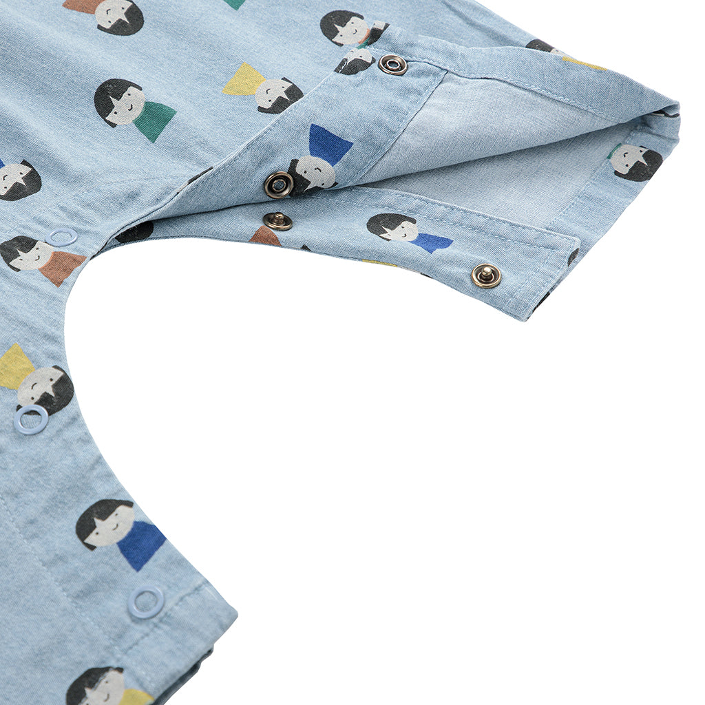 Bobo Choses Baby Game Pawns All Over Jumpsuit Denim Blue