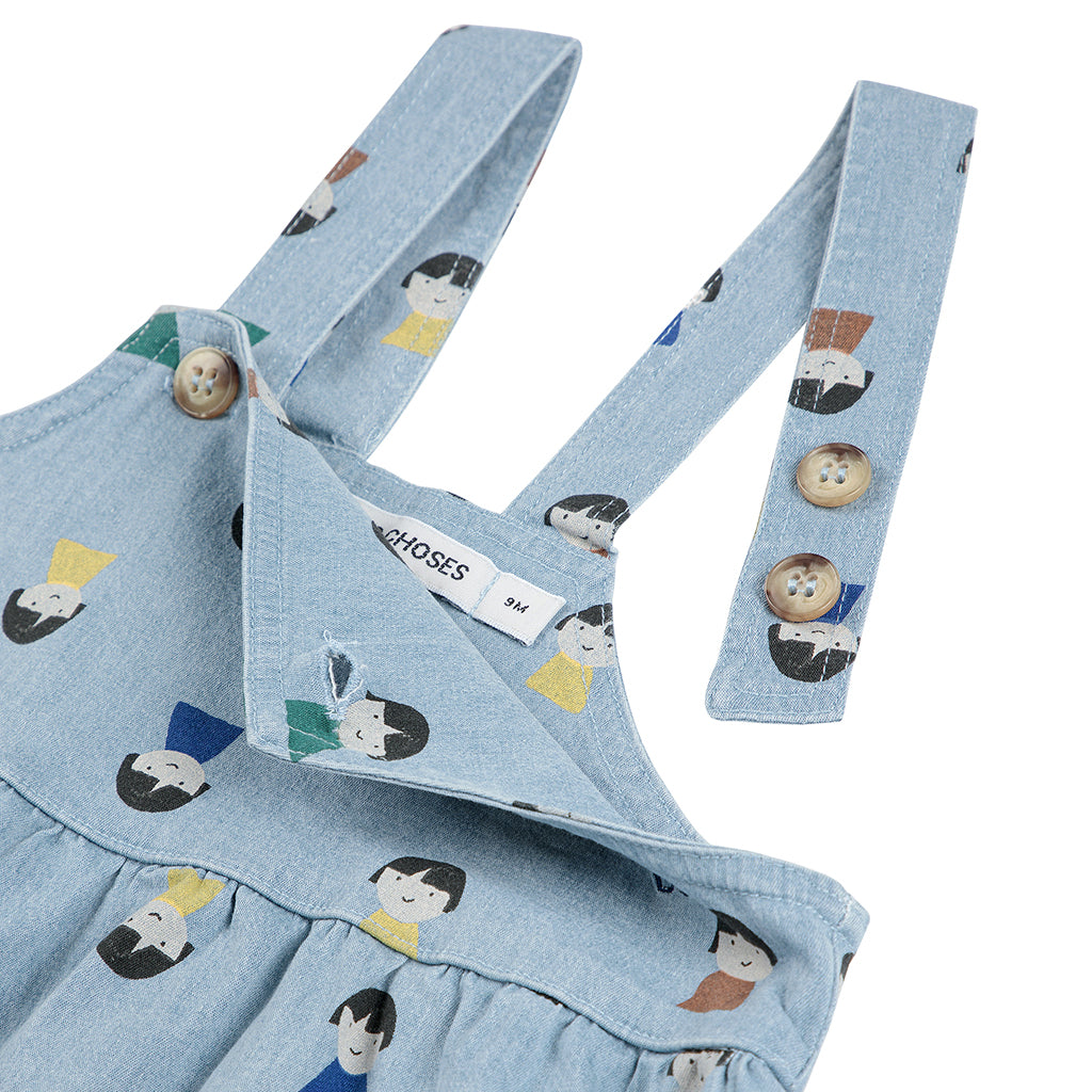 Bobo Choses Baby Game Pawns All Over Jumpsuit Denim Blue
