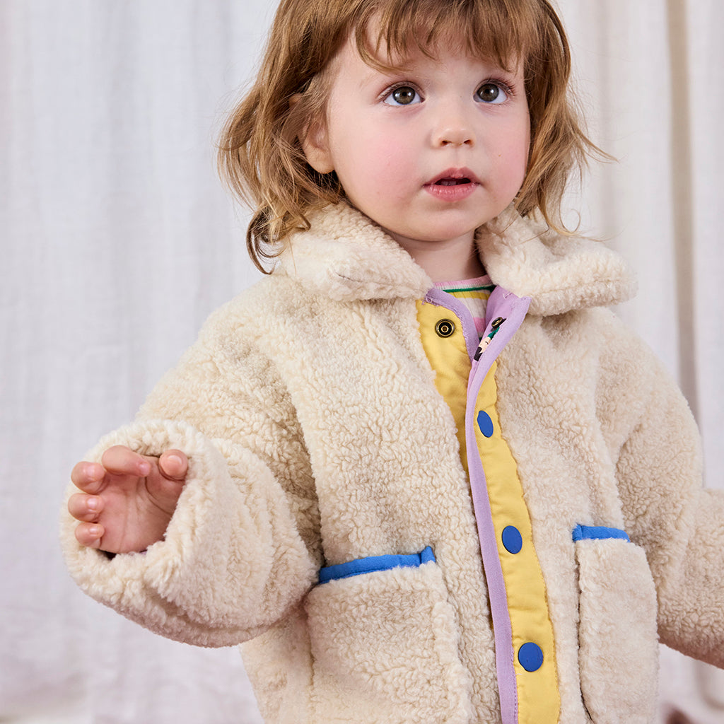 Bobo Choses Baby Game Pawns All Over Reversible Teddy Jacket Lavender Purple
