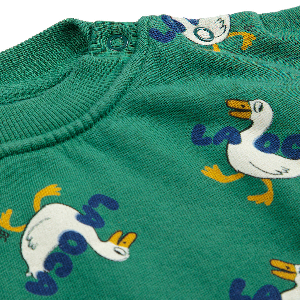 Bobo Choses Baby La Oca All Over Sweatshirt Green