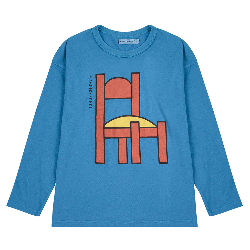 Bobo Choses Child Chair T-shirt Blue