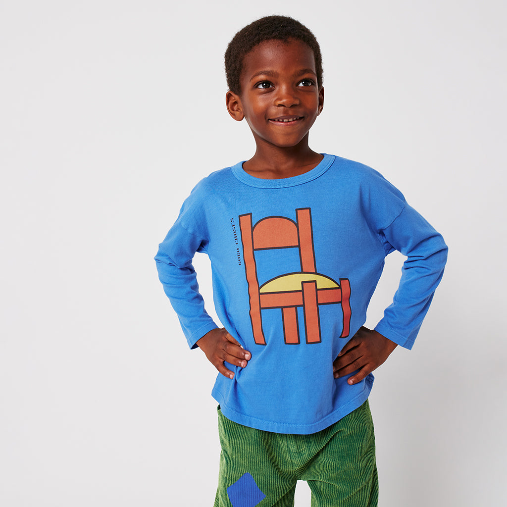 Bobo Choses Child Chair T-shirt Blue