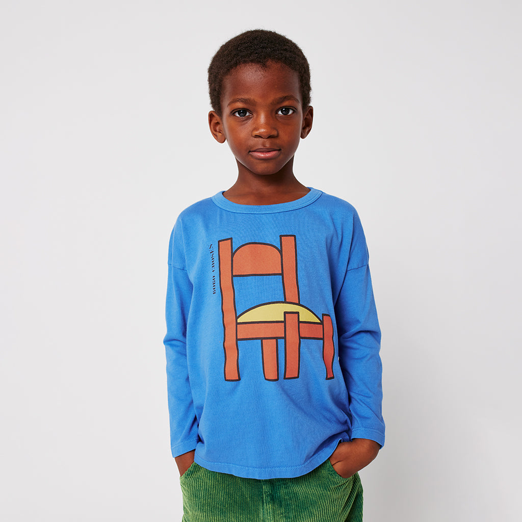 Bobo Choses Child Chair T-shirt Blue