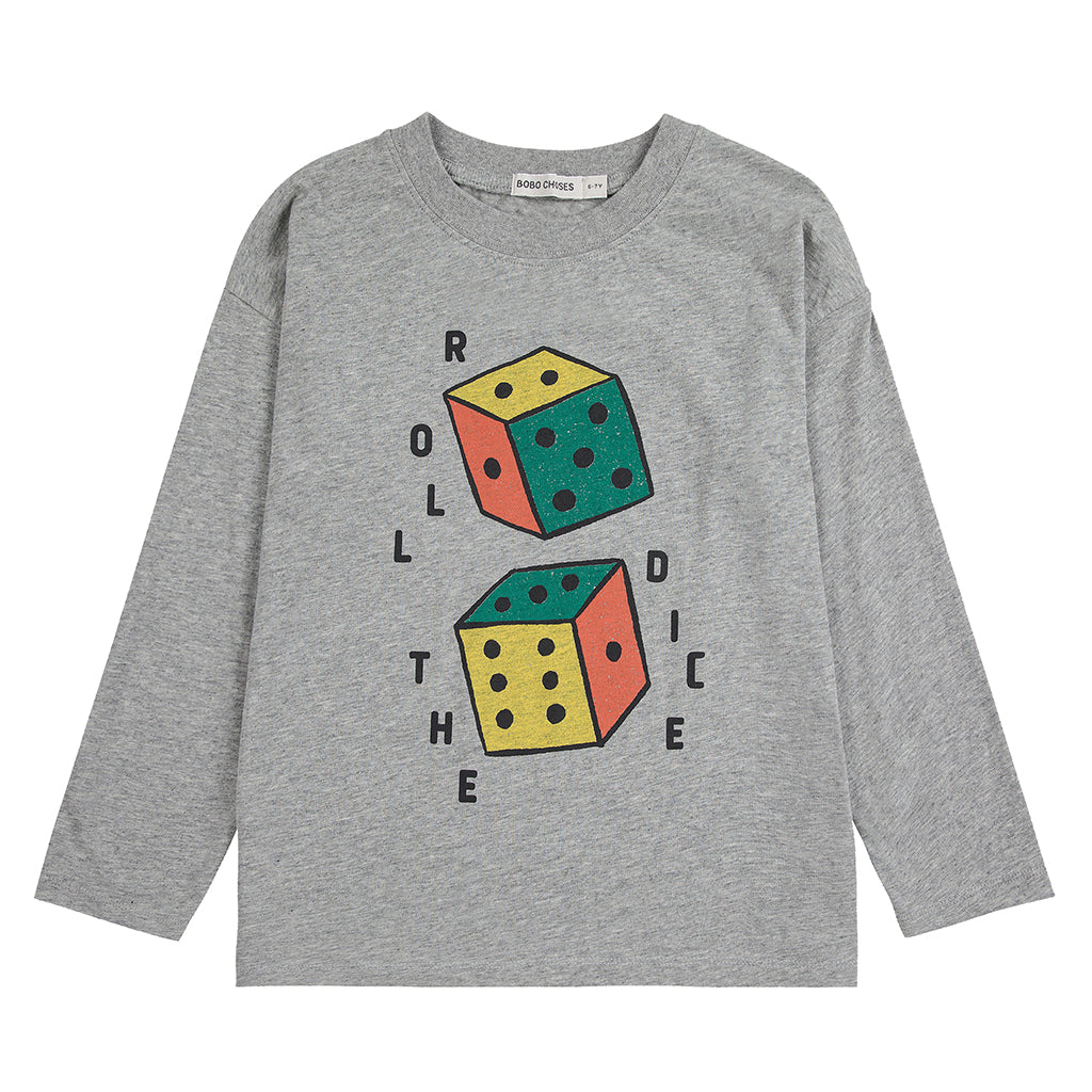 Bobo Choses Child Roll The Dice T-shirt Heather Grey