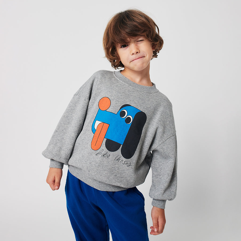 Bobo Choses Child Doggy Mate Sweatshirt Heather Grey