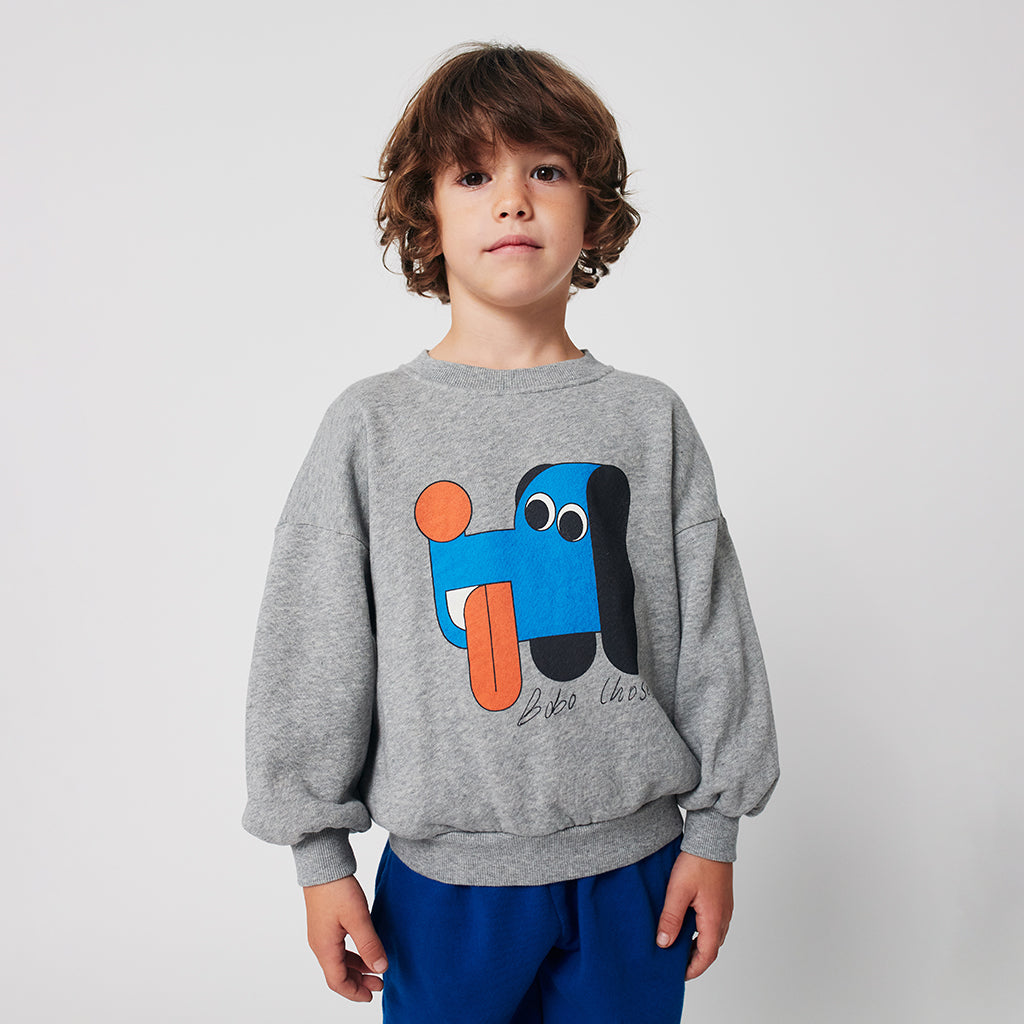 Bobo Choses Child Doggy Mate Sweatshirt Heather Grey
