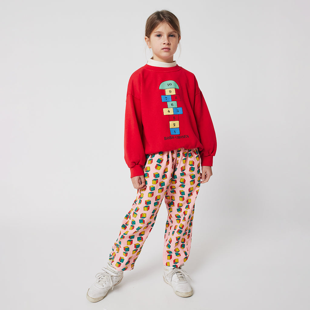 Bobo Choses Child Hopscotch Sweatshirt Red