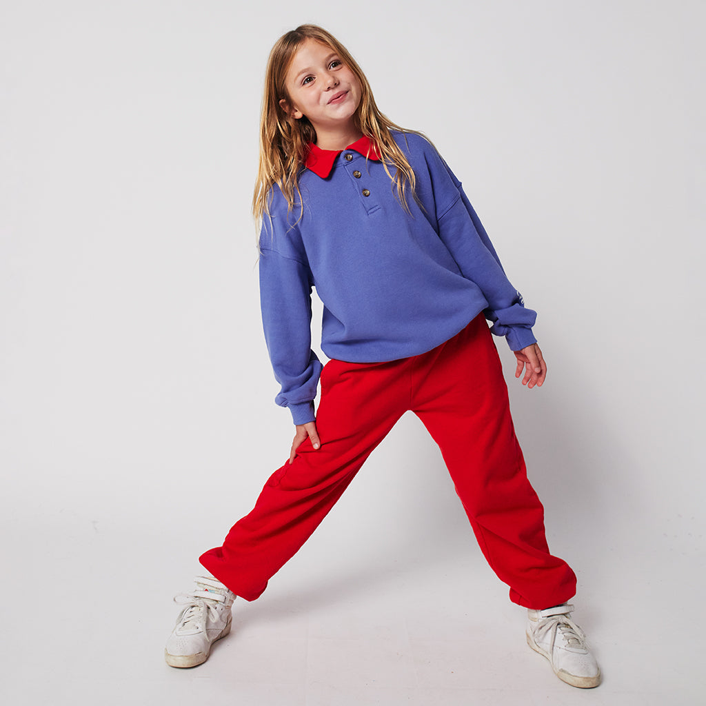 Bobo Choses Child Polo Sweatshirt Purple