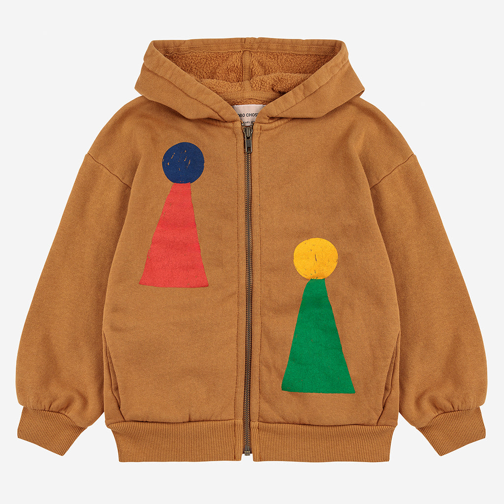 Bobo Choses Child Chess Pawn Hooded Sweatshirt Brown