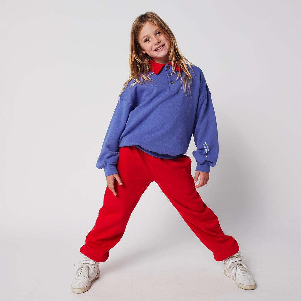 Bobo Choses Child Curved Logo Sweatpants Red
