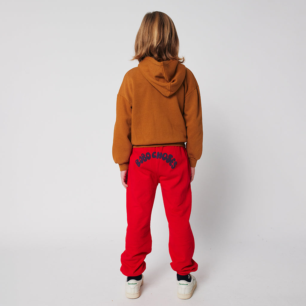 Bobo Choses Child Curved Logo Sweatpants Red