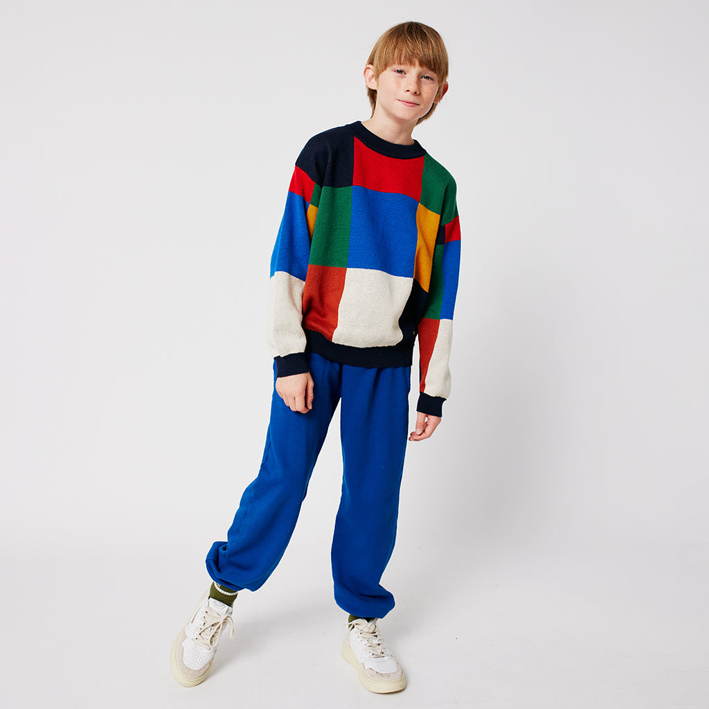 Bobo Choses Child Curved Logo Sweatpants Blue
