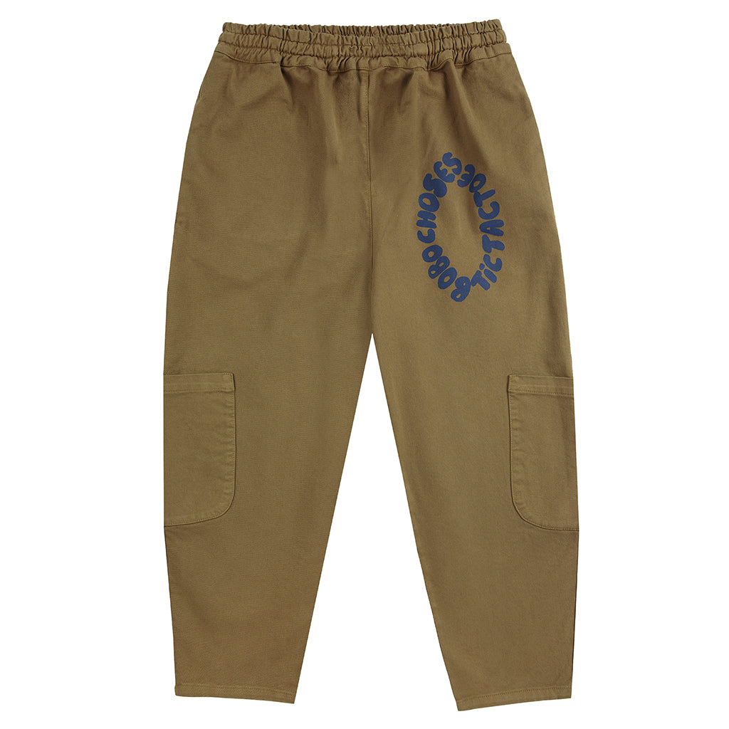 Bobo Choses Child Tic Tac Toe Cargo Pants Khaki Brown