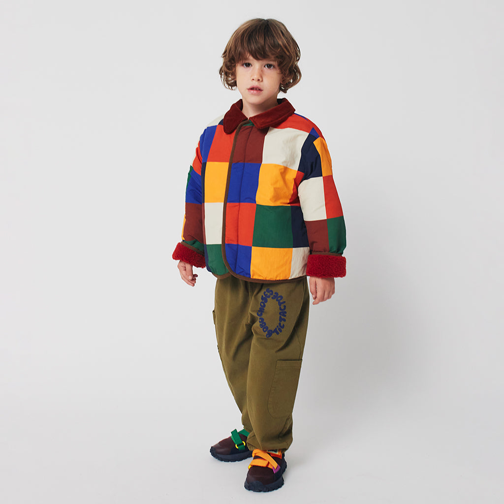 Bobo Choses Child Tic Tac Toe Cargo Pants Khaki Brown