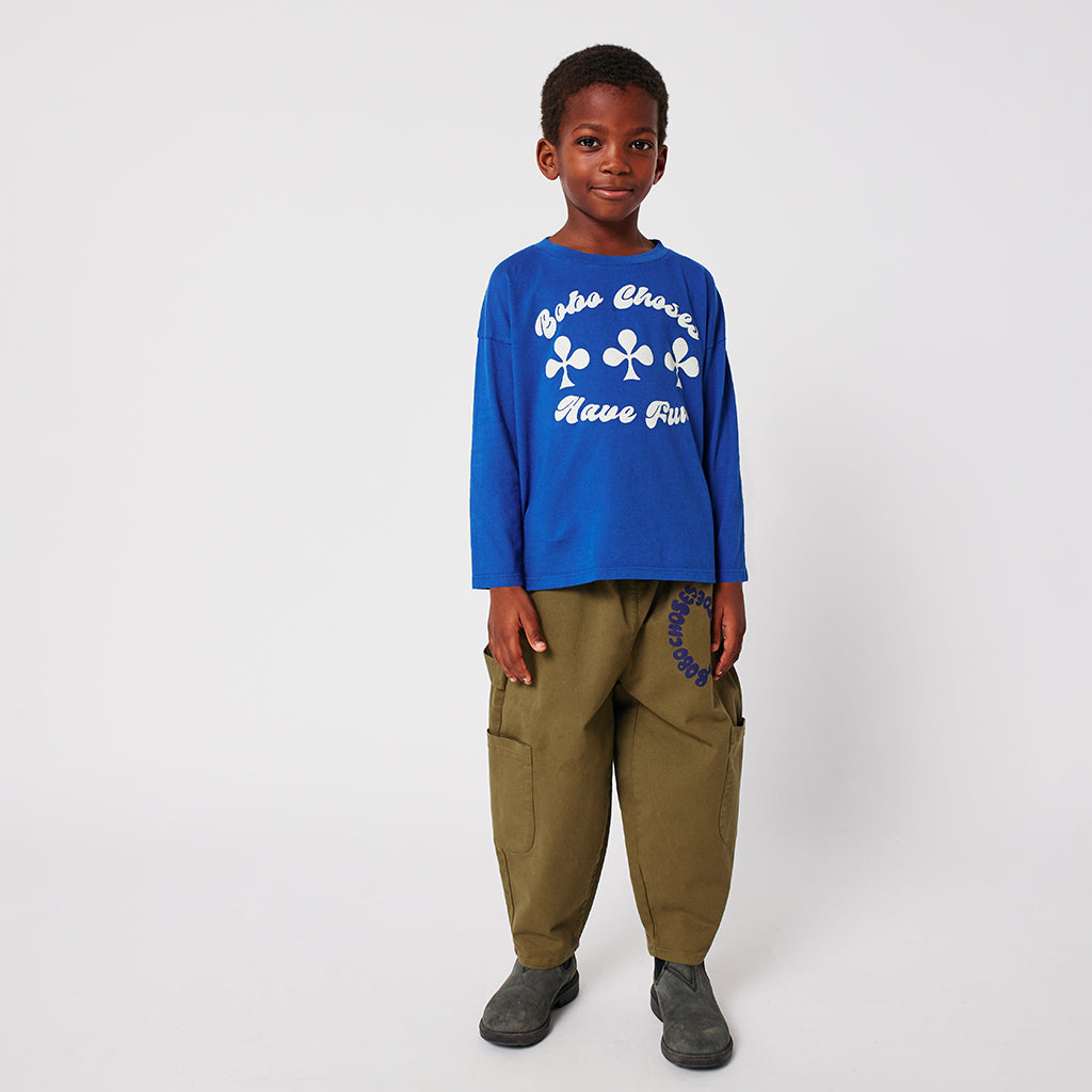 Bobo Choses Child Tic Tac Toe Cargo Pants Khaki Brown