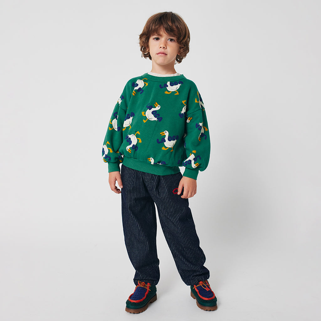 Bobo Choses Child Tic Tac Toe Denim Pants Navy Blue