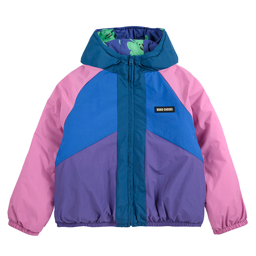 Bobo Choses Child Lucky Clover All Over Reversible Jacket Purple