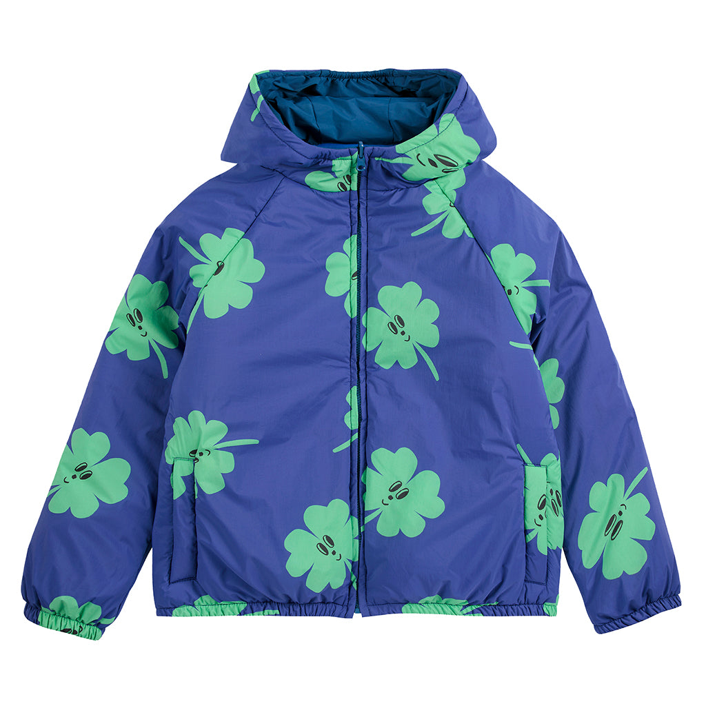 Bobo Choses Child Lucky Clover All Over Reversible Jacket Purple
