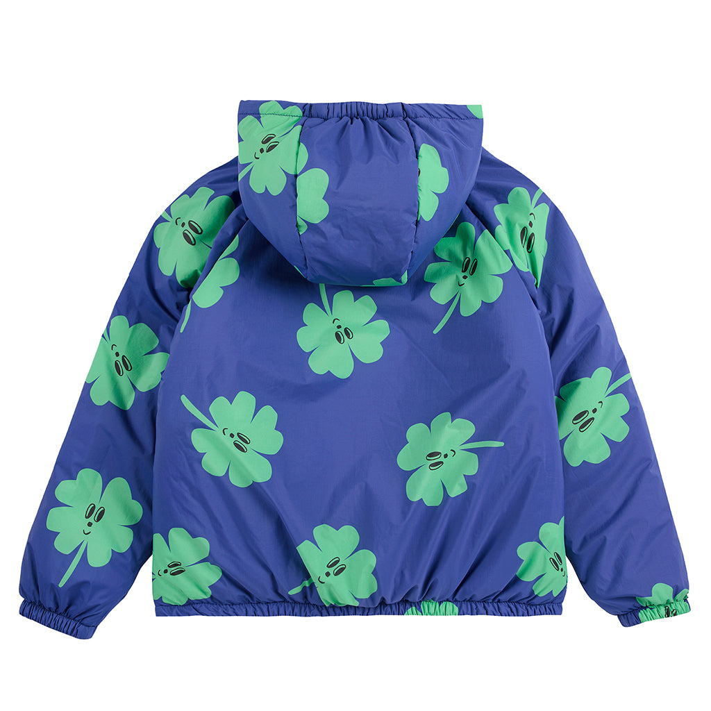 Bobo Choses Child Lucky Clover All Over Reversible Jacket Purple