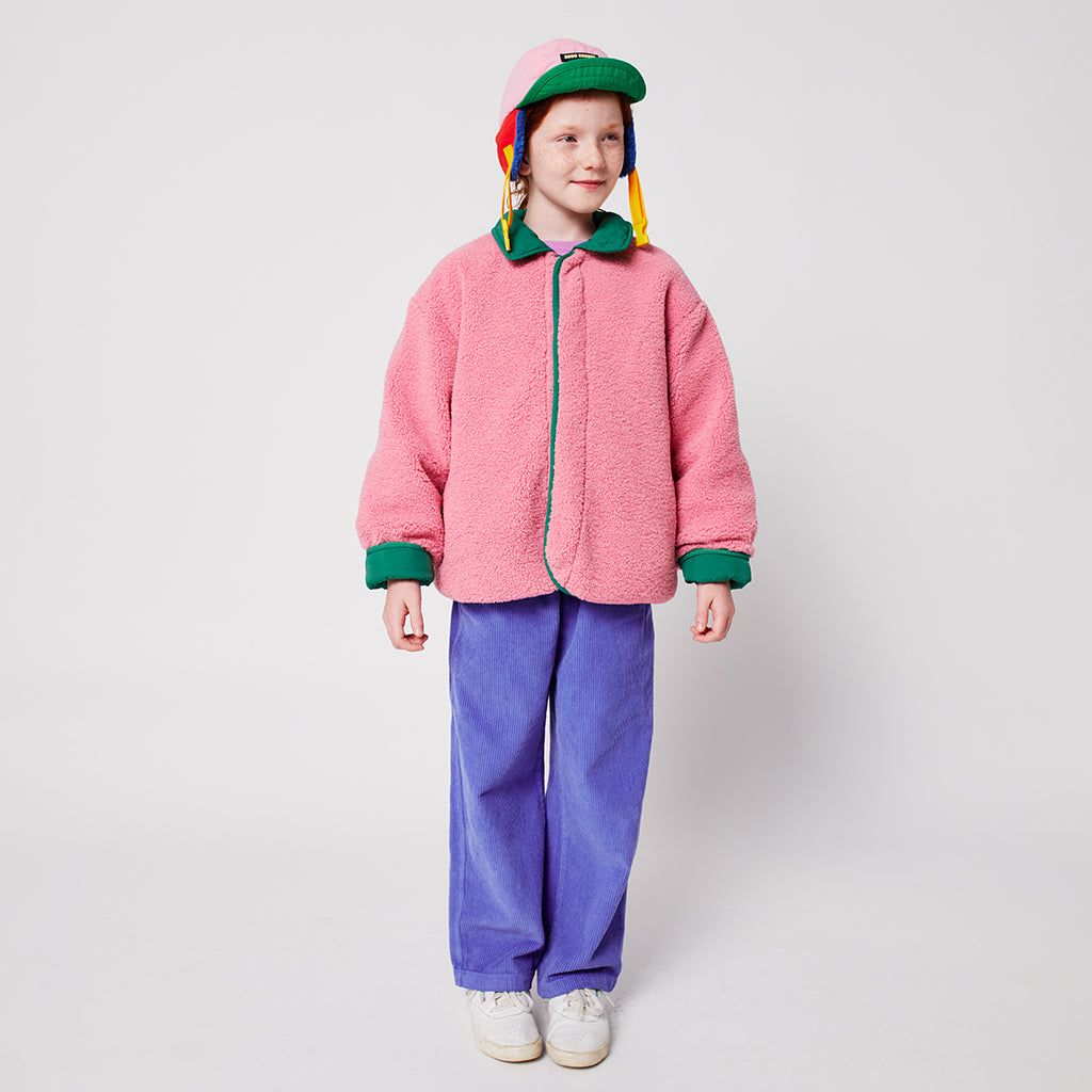 Bobo Choses Child Clover Reversible Teddy Jacket Green