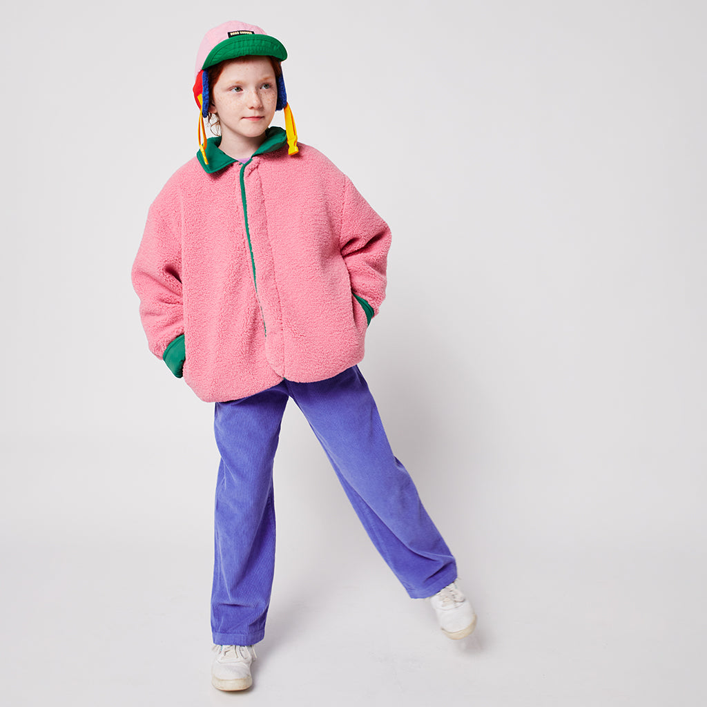 Bobo Choses Child Clover Reversible Teddy Jacket Green