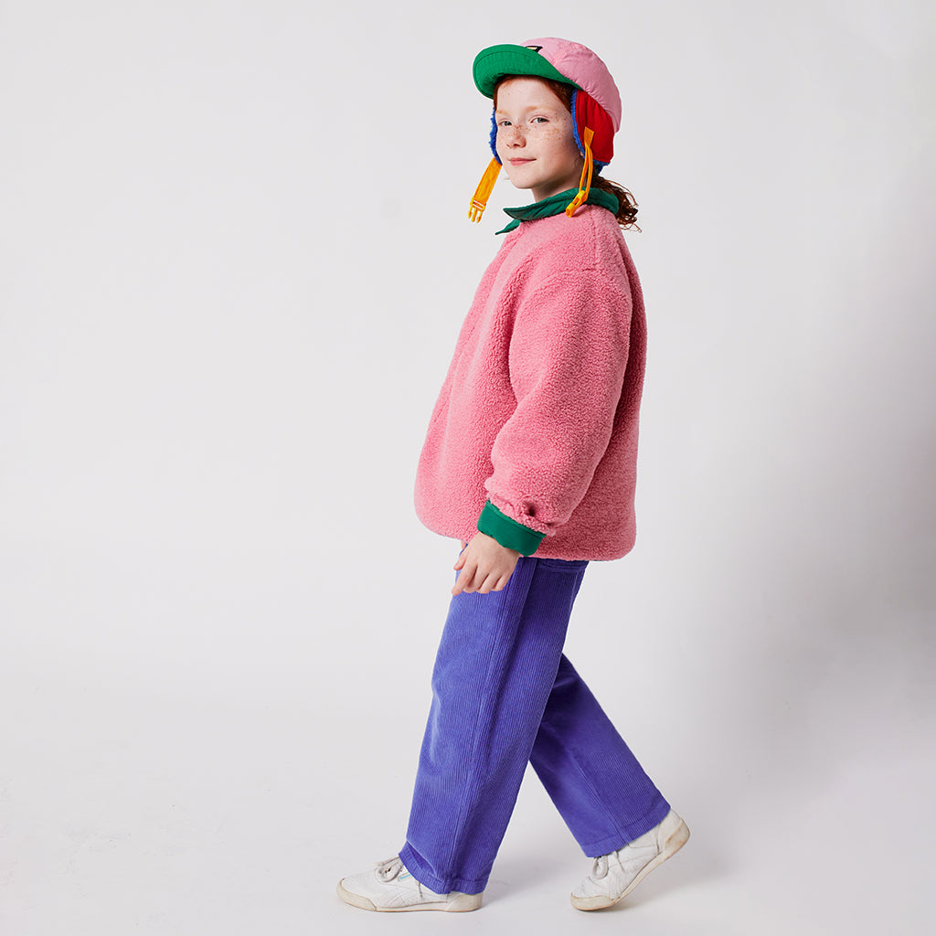 Bobo Choses Child Clover Reversible Teddy Jacket Green