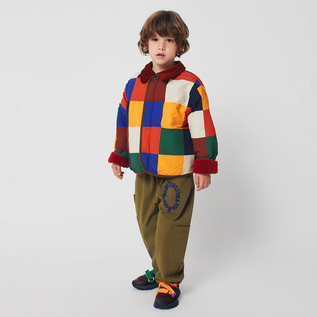 Bobo Choses Child Tiles All Over Reversible Teddy Jacket Multicolour