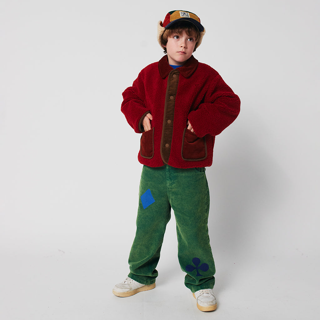 Bobo Choses Child Tiles All Over Reversible Teddy Jacket Multicolour