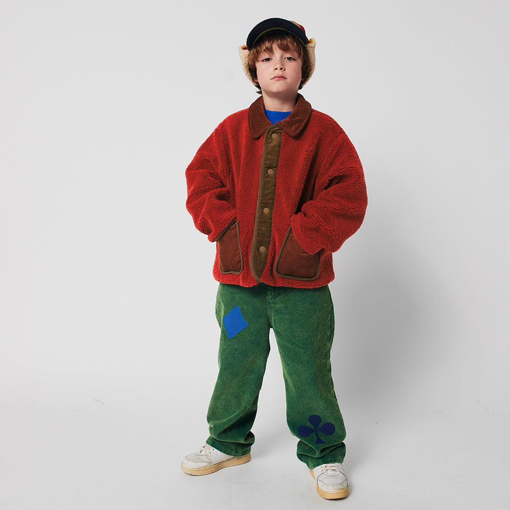 Bobo Choses Child Tiles All Over Reversible Teddy Jacket Multicolour