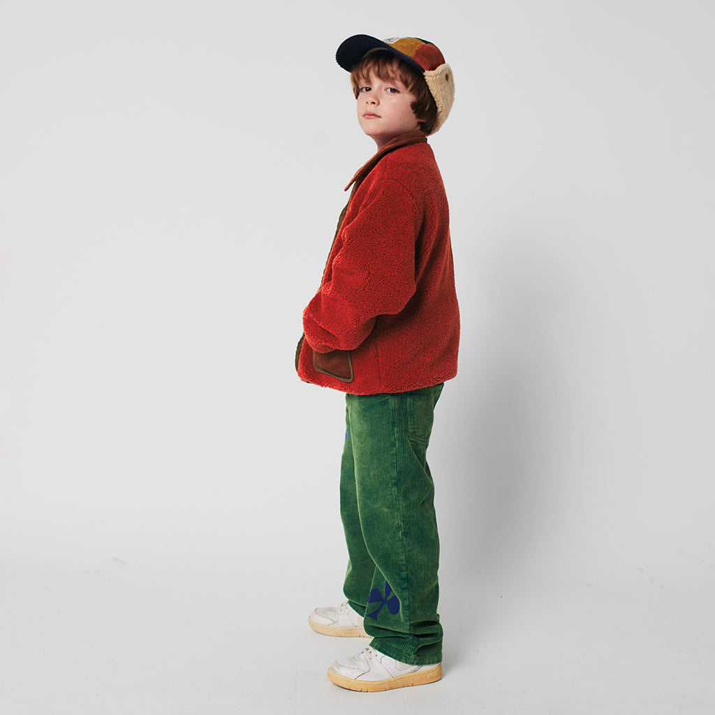 Bobo Choses Child Tiles All Over Reversible Teddy Jacket Multicolour