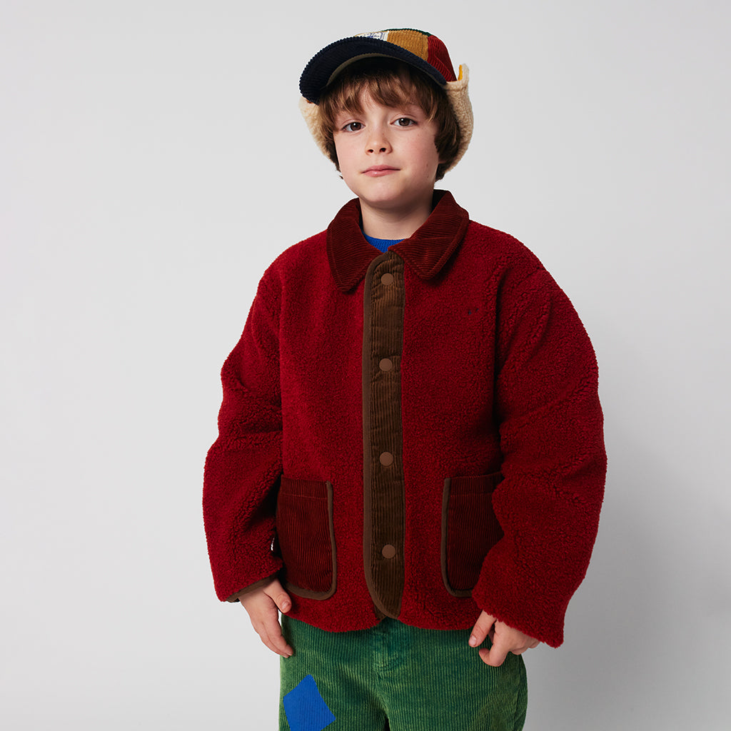 Bobo Choses Child Tiles All Over Reversible Teddy Jacket Multicolour