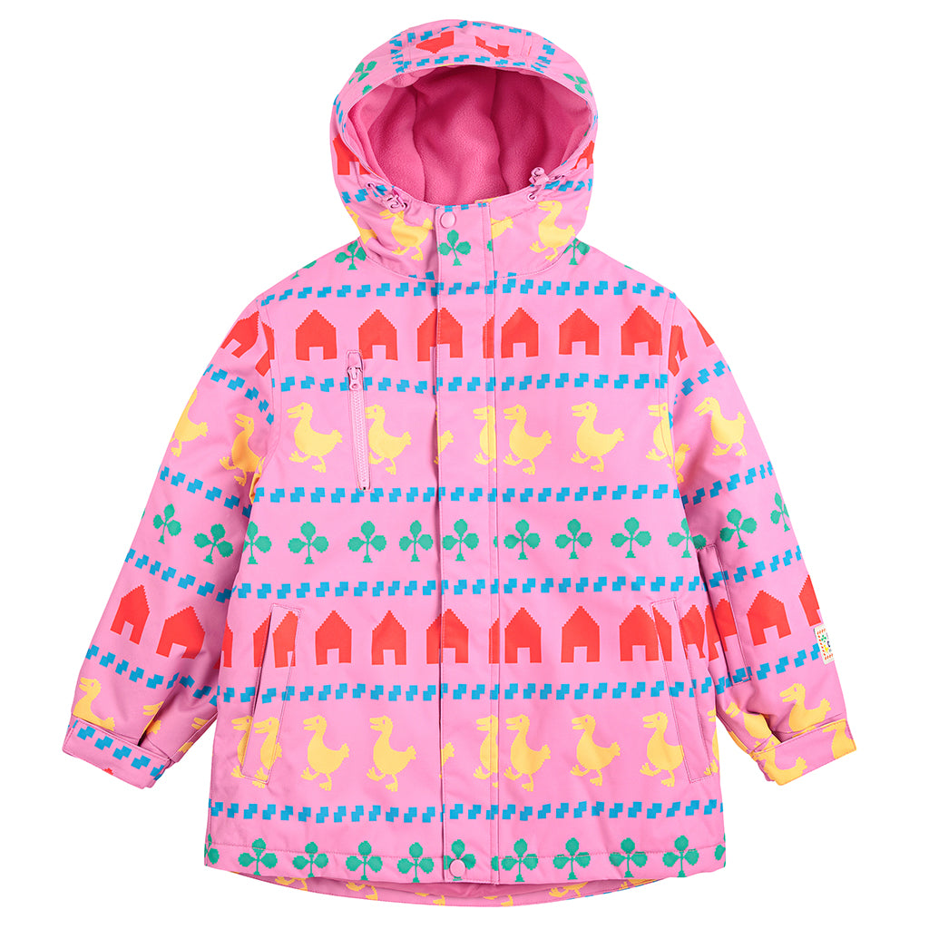 Bobo Choses Child Farm All Over Ski Jacket Fuchsia Pink