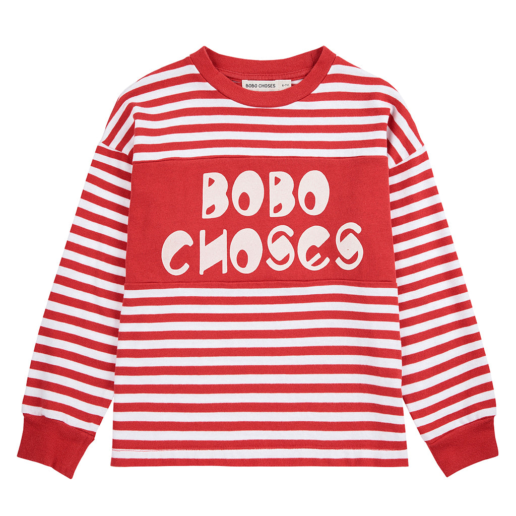 Bobo Choses Child Stripes T-shirt Red