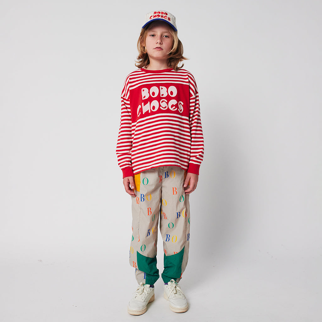 Bobo Choses Child Stripes T-shirt Red