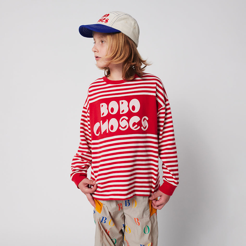 Bobo Choses Child Stripes T-shirt Red