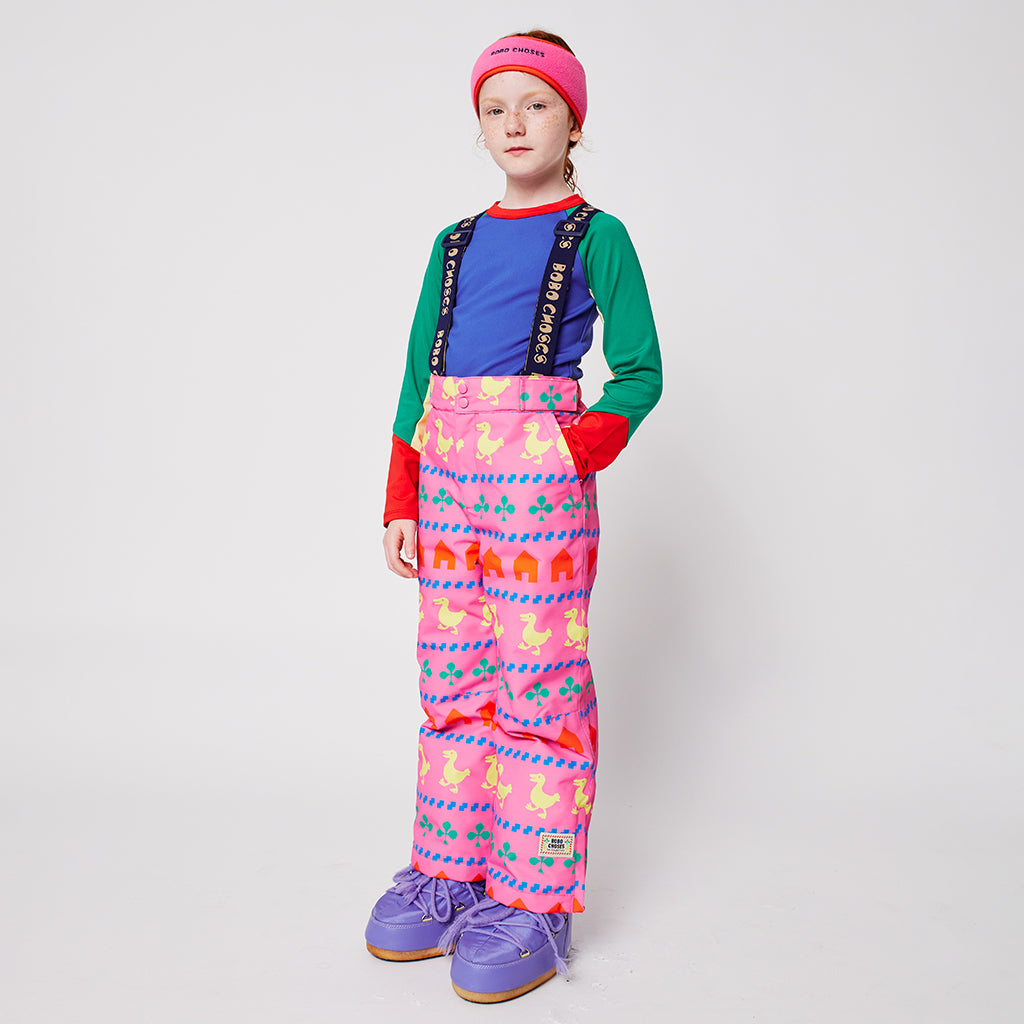 Bobo Choses Child Farm All Over Ski Pants Fuchsia Pink