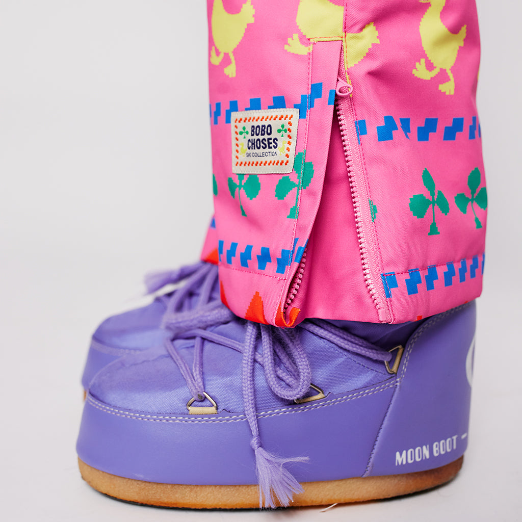 Bobo Choses Child Farm All Over Ski Pants Fuchsia Pink